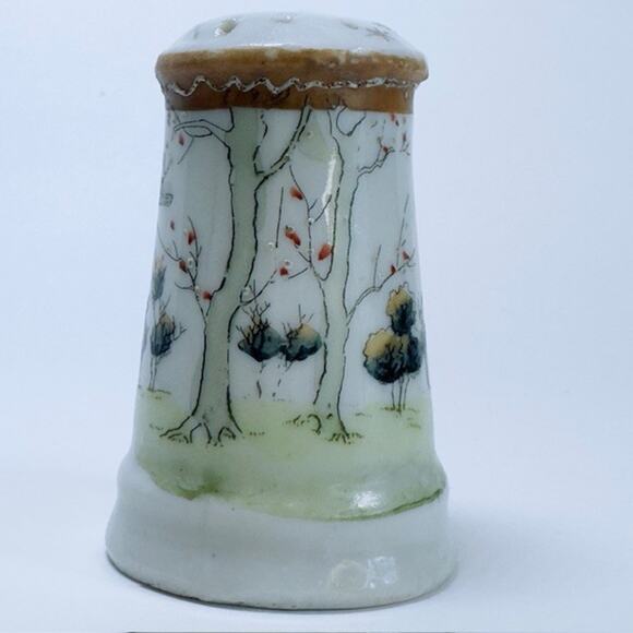 VTG Asian Inspired Hat Pin Display Holder Birds & Trees Retro Collectible 1920s - Picture 10 of 15